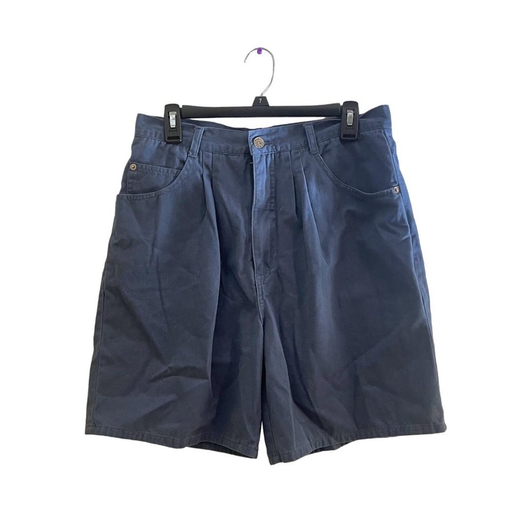 Vintage Cherokee Dark Blue Wash High‎ Waisted Mom 100% Cotton 80s Shorts